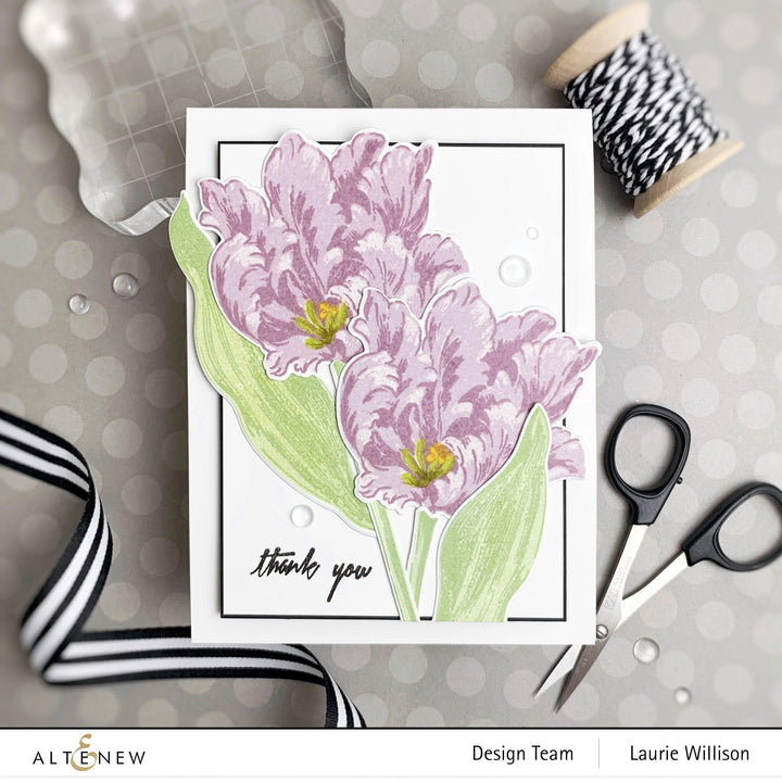 Altenew Build-A-Flower Set Build-A-Flower: Parrot Tulips Layering Stamp & Die Set