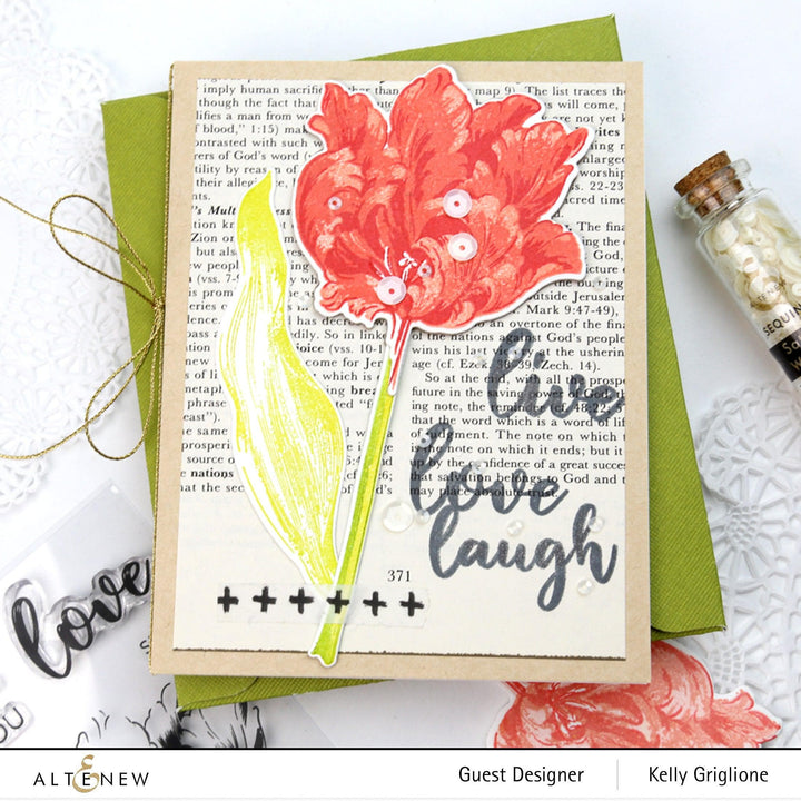 Altenew Build-A-Flower Set Build-A-Flower: Parrot Tulips Layering Stamp & Die Set