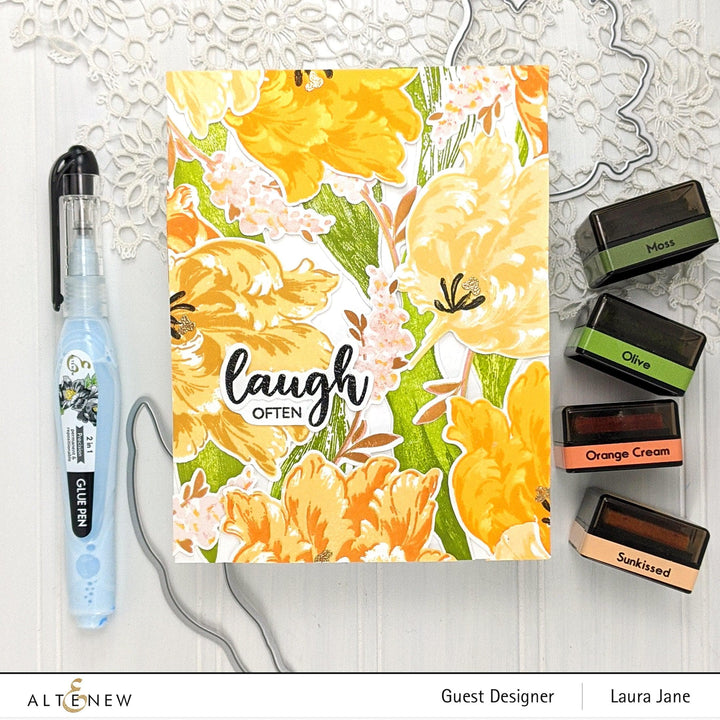 Altenew Build-A-Flower Set Build-A-Flower: Parrot Tulips Layering Stamp & Die Set