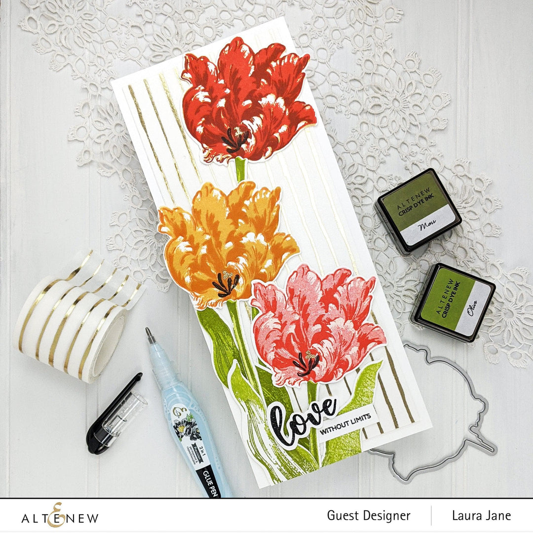 Altenew Build-A-Flower Set Build-A-Flower: Parrot Tulips Layering Stamp & Die Set