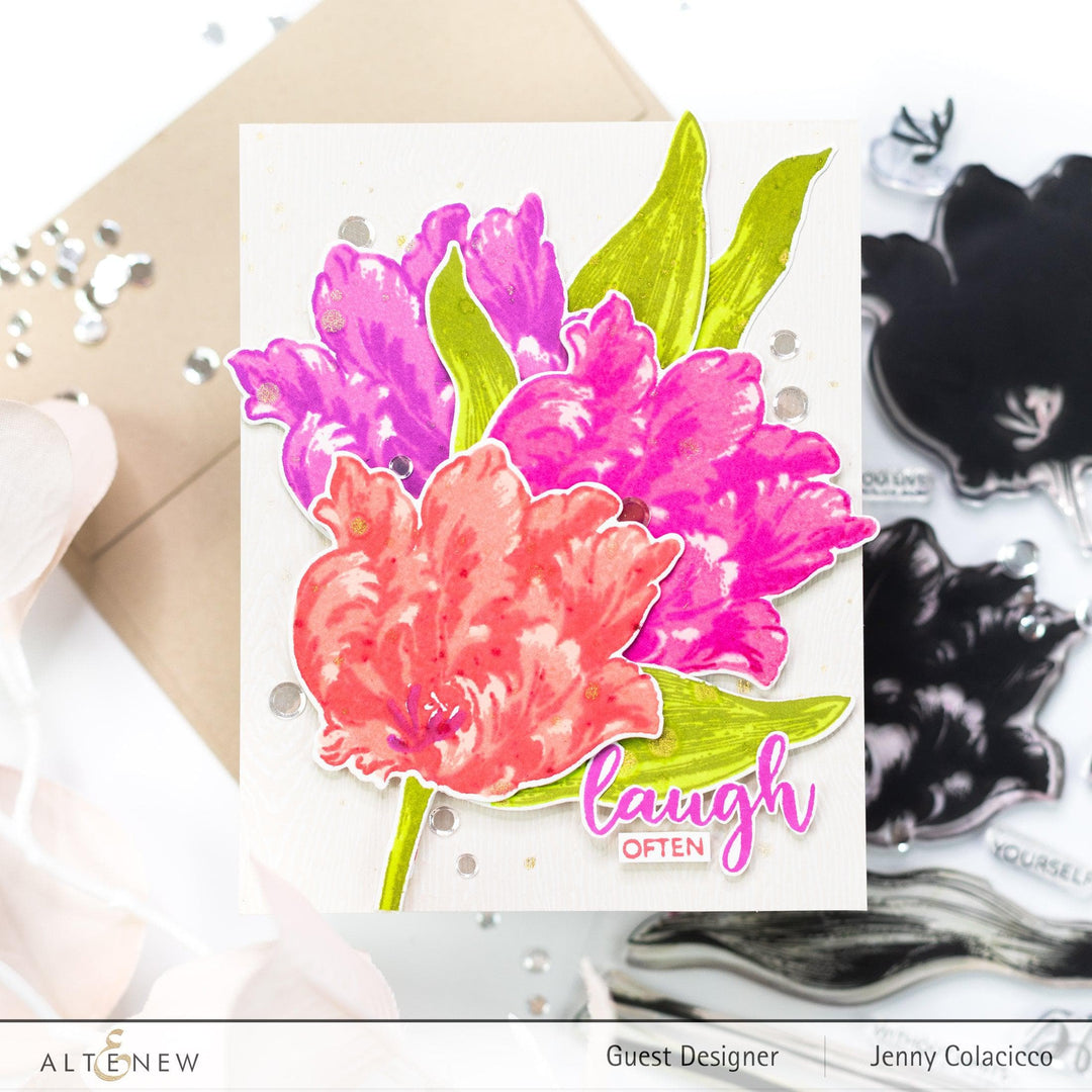 Altenew Build-A-Flower Set Build-A-Flower: Parrot Tulips Layering Stamp & Die Set