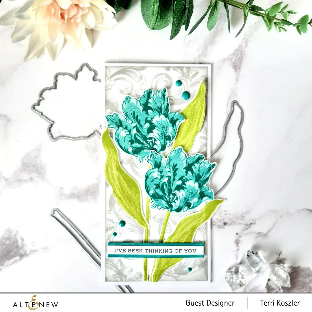 Altenew Build-A-Flower Set Build-A-Flower: Parrot Tulips Layering Stamp & Die Set