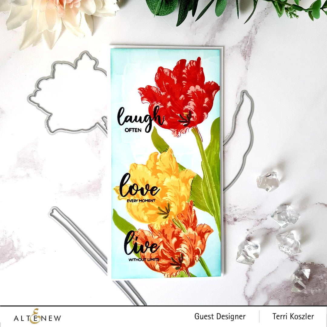 Altenew Build-A-Flower Set Build-A-Flower: Parrot Tulips Layering Stamp & Die Set