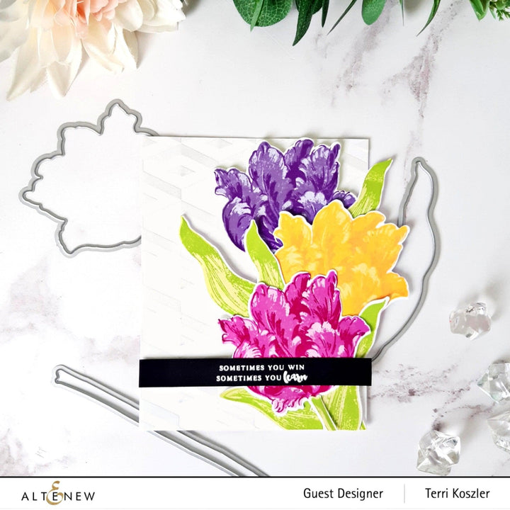 Altenew Build-A-Flower Set Build-A-Flower: Parrot Tulips Layering Stamp & Die Set