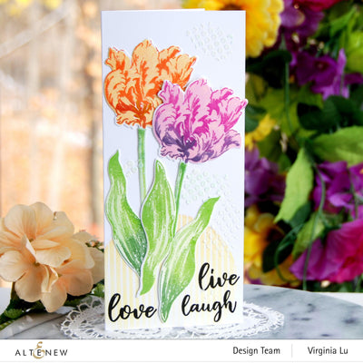 Altenew Build-A-Flower Set Build-A-Flower: Parrot Tulips Layering Stamp & Die Set
