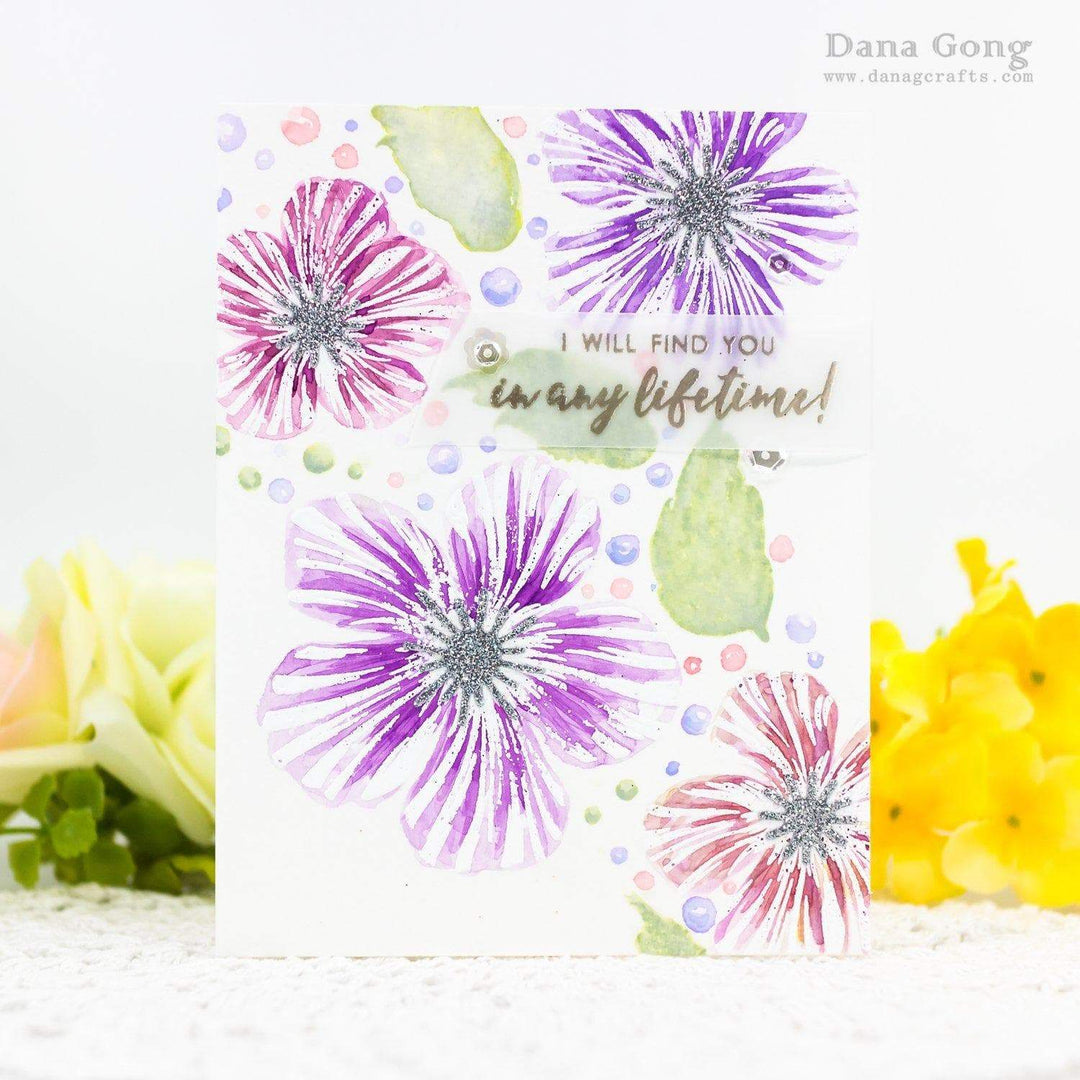 Altenew Build-A-Flower Set Build-A-Flower: Peony Blossom Layering Stamp & Die Set