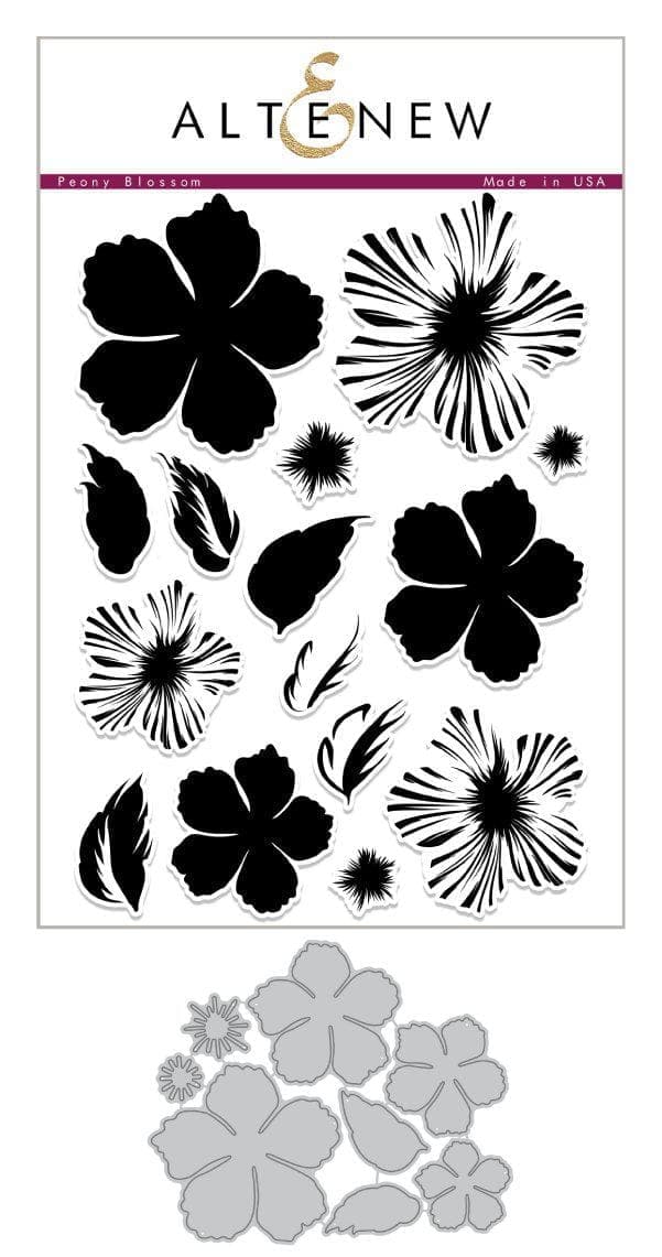 Altenew Build-A-Flower Set Build-A-Flower: Peony Blossom Layering Stamp & Die Set