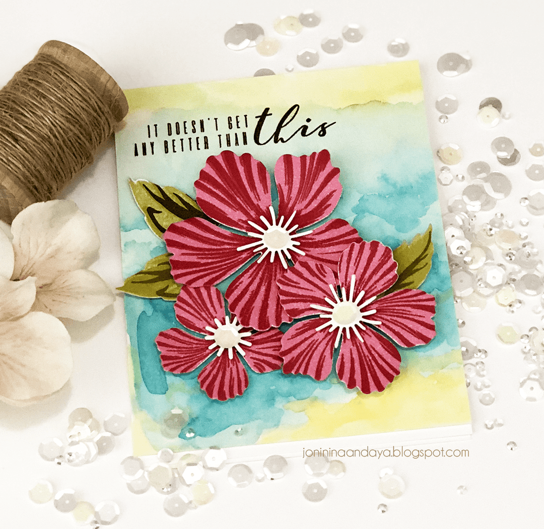 Altenew Build-A-Flower Set Build-A-Flower: Peony Blossom Layering Stamp & Die Set