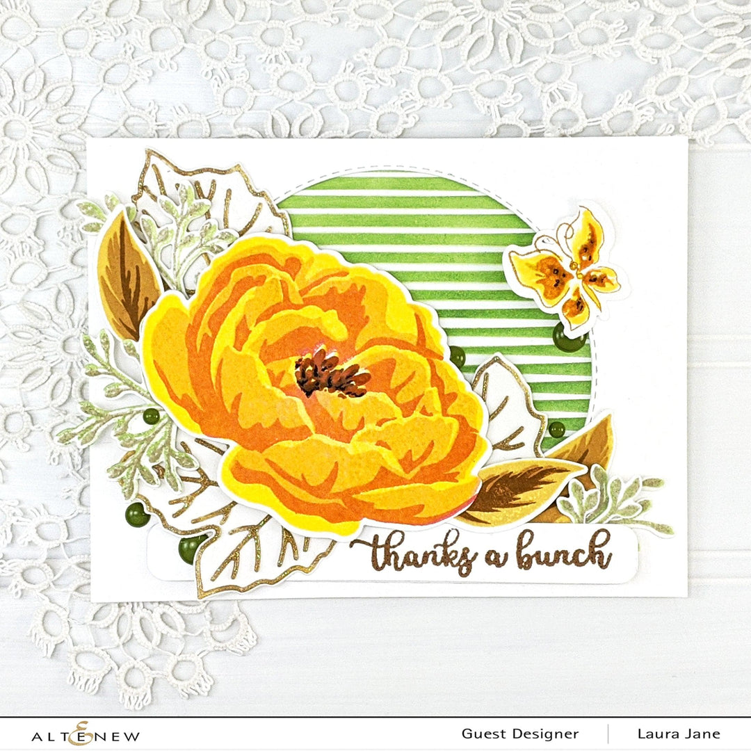 Altenew Build-A-Flower Set Build-A-Flower: Peony Layering Stamp & Die Set