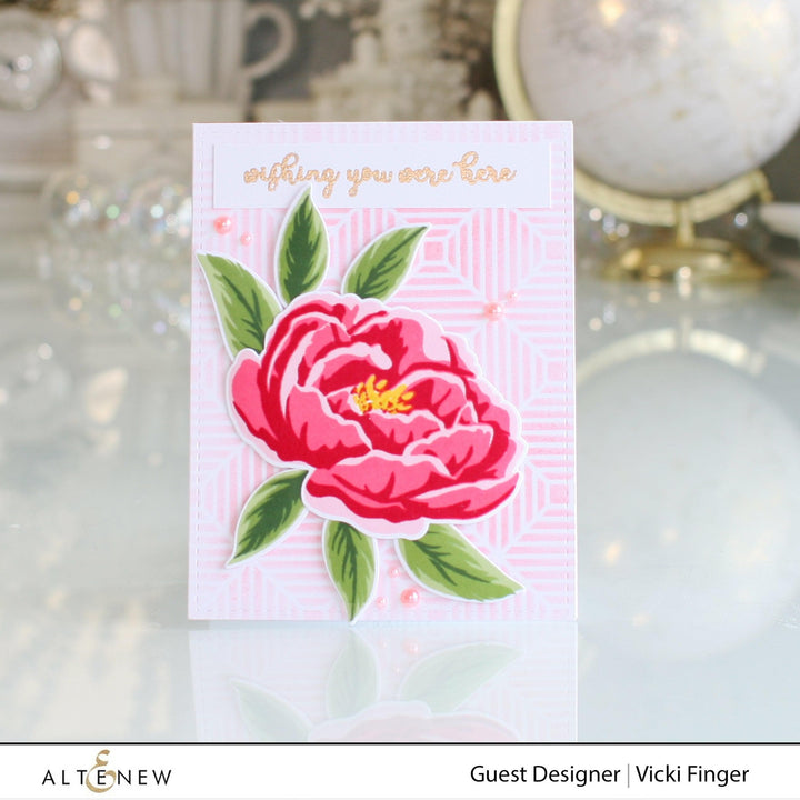 Altenew Build-A-Flower Set Build-A-Flower: Peony Layering Stamp & Die Set