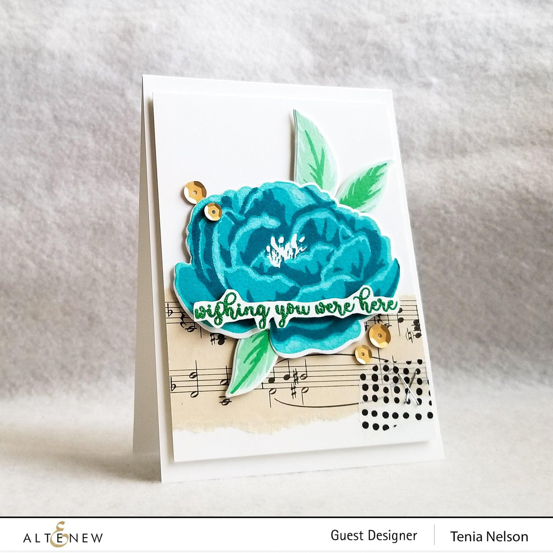 Altenew Build-A-Flower Set Build-A-Flower: Peony Layering Stamp & Die Set