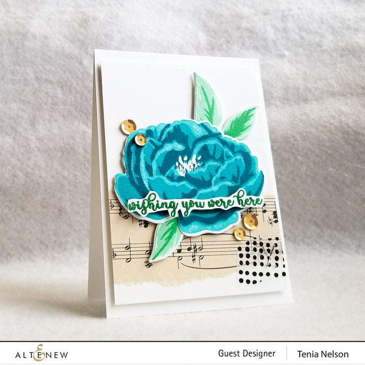 Altenew Build-A-Flower Set Build-A-Flower: Peony Layering Stamp & Die Set