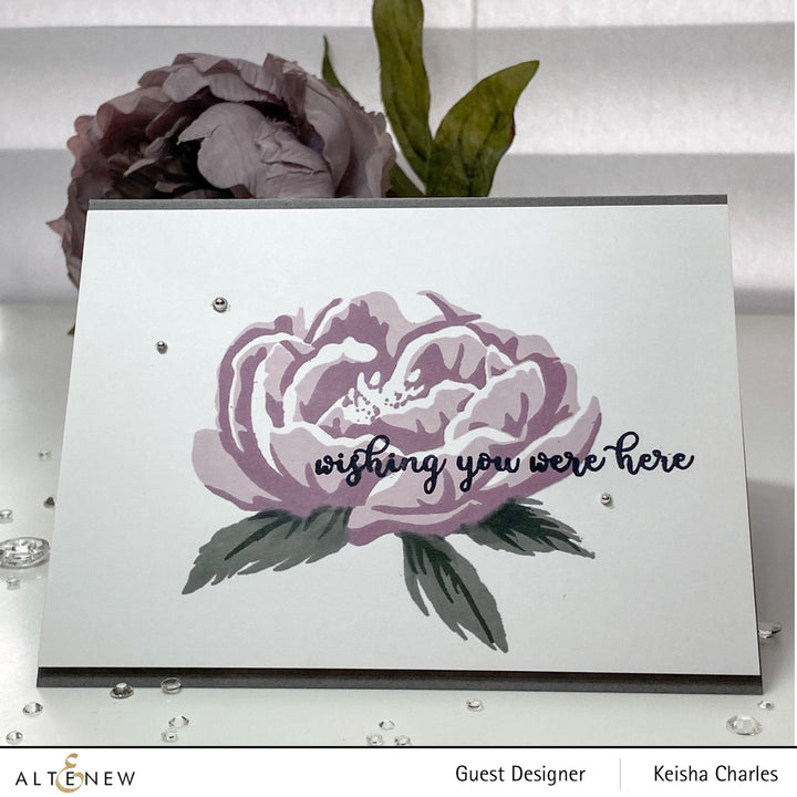 Altenew Build-A-Flower Set Build-A-Flower: Peony Layering Stamp & Die Set