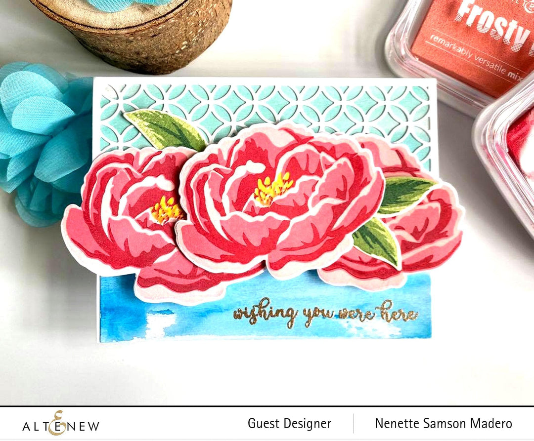 Altenew Build-A-Flower Set Build-A-Flower: Peony Layering Stamp & Die Set