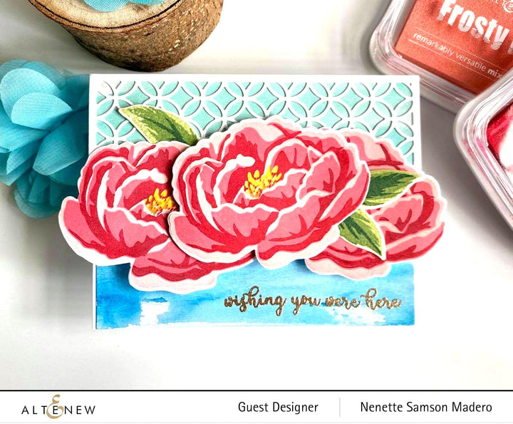 Altenew Build-A-Flower Set Build-A-Flower: Peony Layering Stamp & Die Set