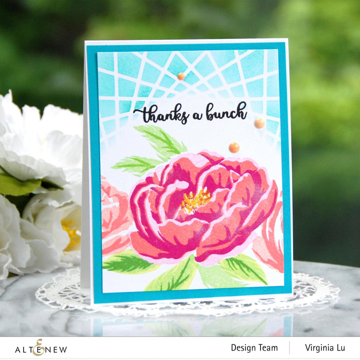 Altenew Build-A-Flower Set Build-A-Flower: Peony Layering Stamp & Die Set