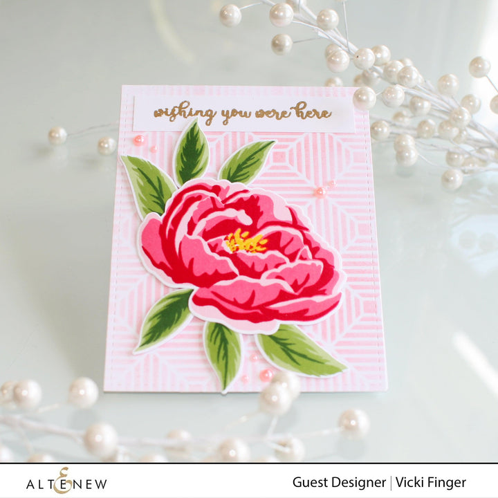 Altenew Build-A-Flower Set Build-A-Flower: Peony Layering Stamp & Die Set