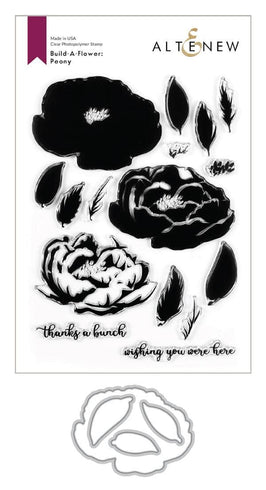 Altenew Build-A-Flower Set Build-A-Flower: Peony Layering Stamp & Die Set