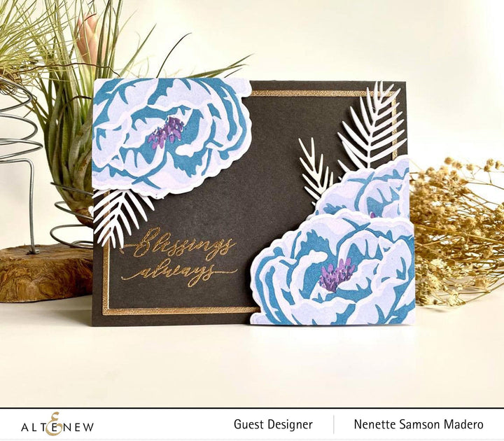 Altenew Build-A-Flower Set Build-A-Flower: Peony Layering Stamp & Die Set
