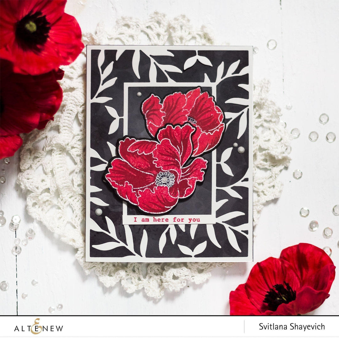 Altenew Build-A-Flower Set Build-A-Flower: Poppy Layering Stamp & Die Set