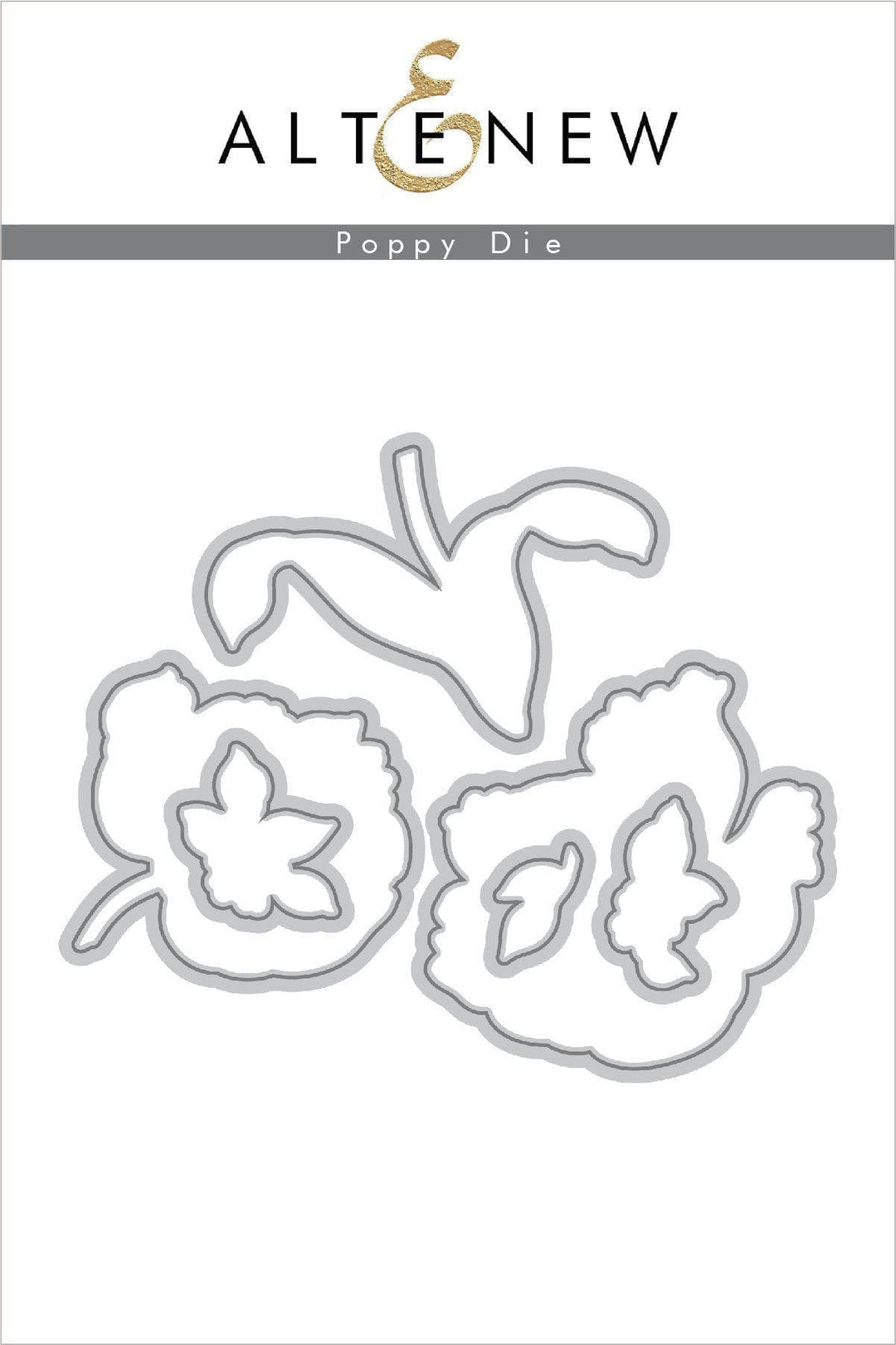 Altenew Build-A-Flower Set Build-A-Flower: Poppy Layering Stamp & Die Set