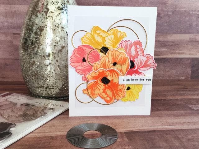 Altenew Build-A-Flower Set Build-A-Flower: Poppy Layering Stamp & Die Set
