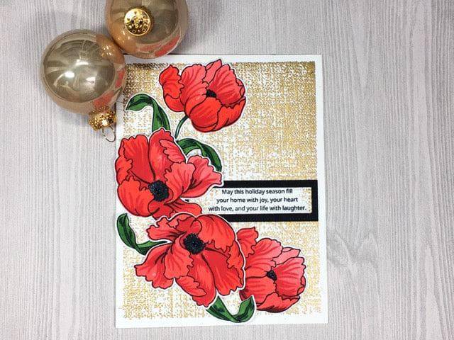 Altenew Build-A-Flower Set Build-A-Flower: Poppy Layering Stamp & Die Set