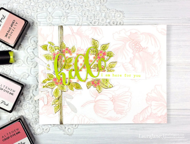 Altenew Build-A-Flower Set Build-A-Flower: Poppy Layering Stamp & Die Set