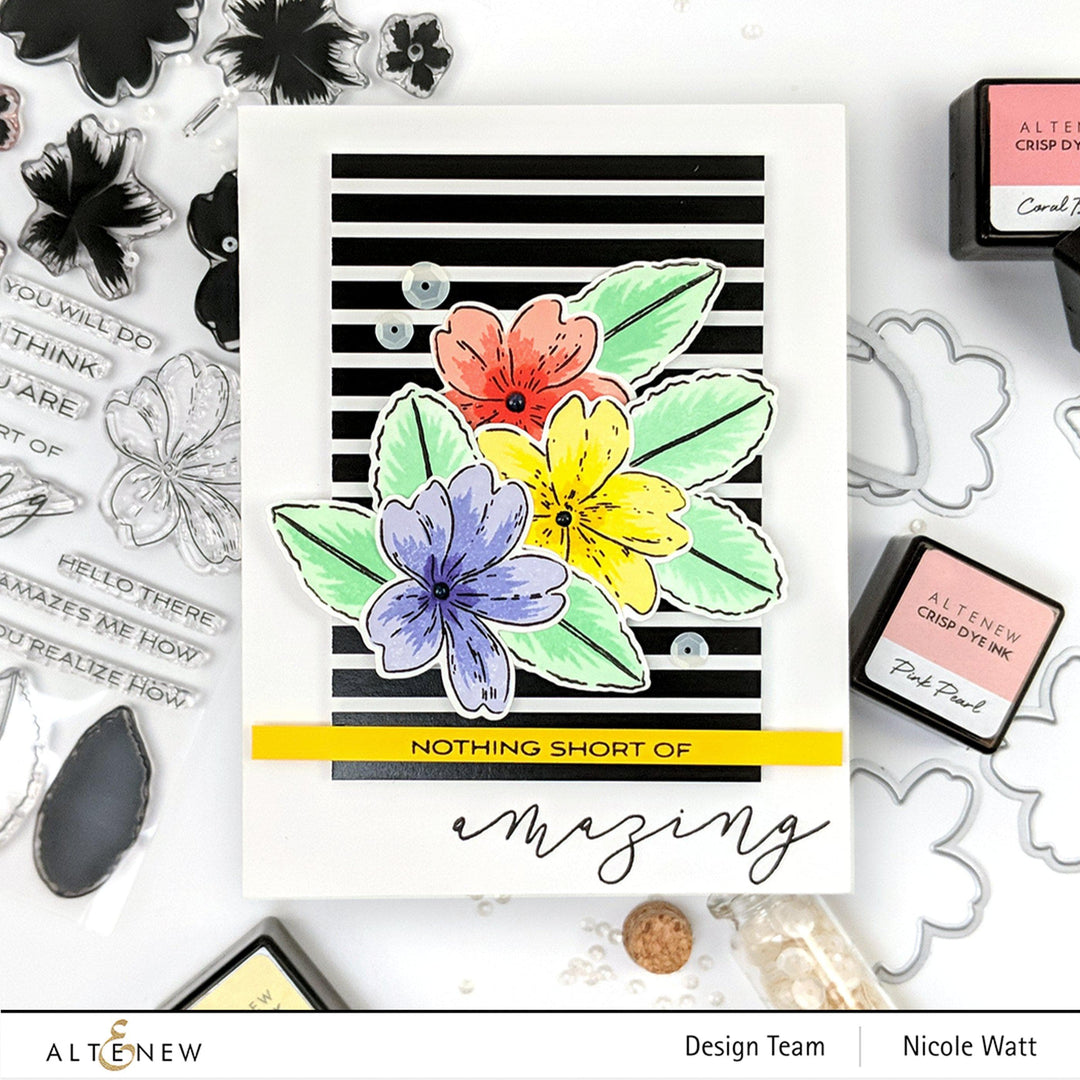 Altenew Build-A-Flower Set Build-A-Flower: Primrose Layering Stamp & Die Set