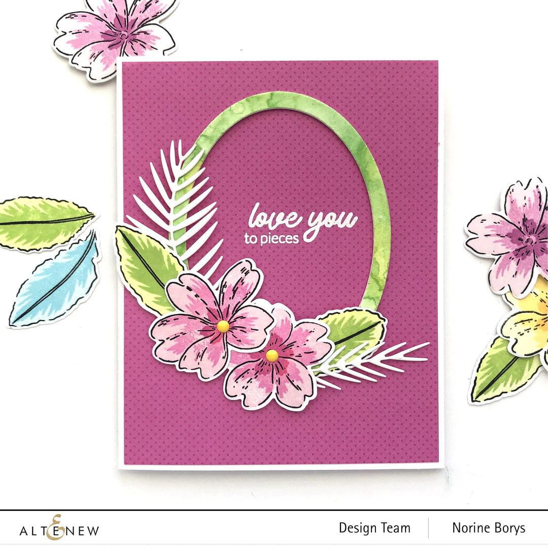 Altenew Build-A-Flower Set Build-A-Flower: Primrose Layering Stamp & Die Set