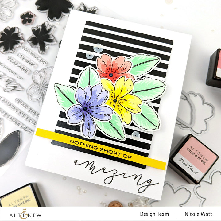 Altenew Build-A-Flower Set Build-A-Flower: Primrose Layering Stamp & Die Set