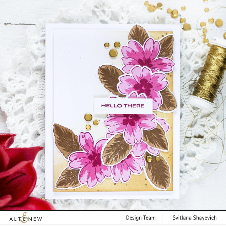 Altenew Build-A-Flower Set Build-A-Flower: Primrose Layering Stamp & Die Set