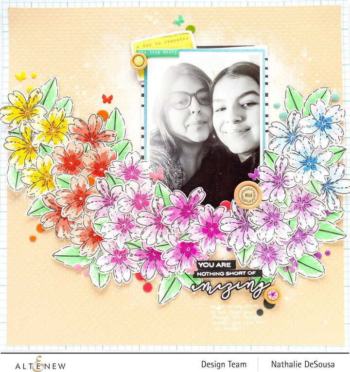 Altenew Build-A-Flower Set Build-A-Flower: Primrose Layering Stamp & Die Set