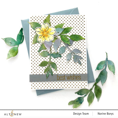 Altenew Build-A-Flower Set Build-A-Flower: Primrose Layering Stamp & Die Set & Ink Bundle