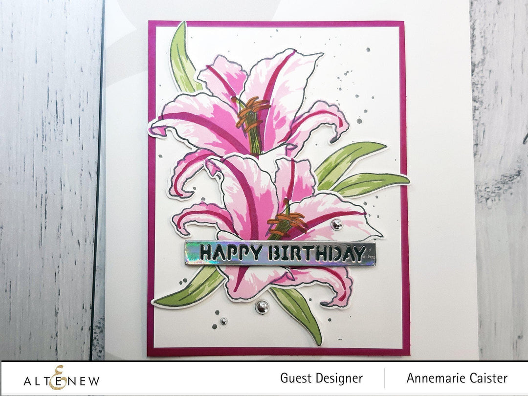 Altenew Build-A-Flower Set Build-A-Flower: Queen of the Lilies Layering Stamp & Die Set