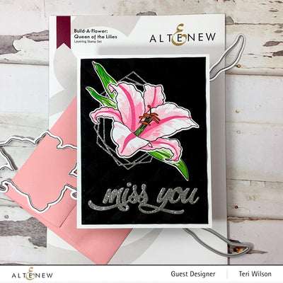Altenew Build-A-Flower Set Build-A-Flower: Queen of the Lilies Layering Stamp & Die Set