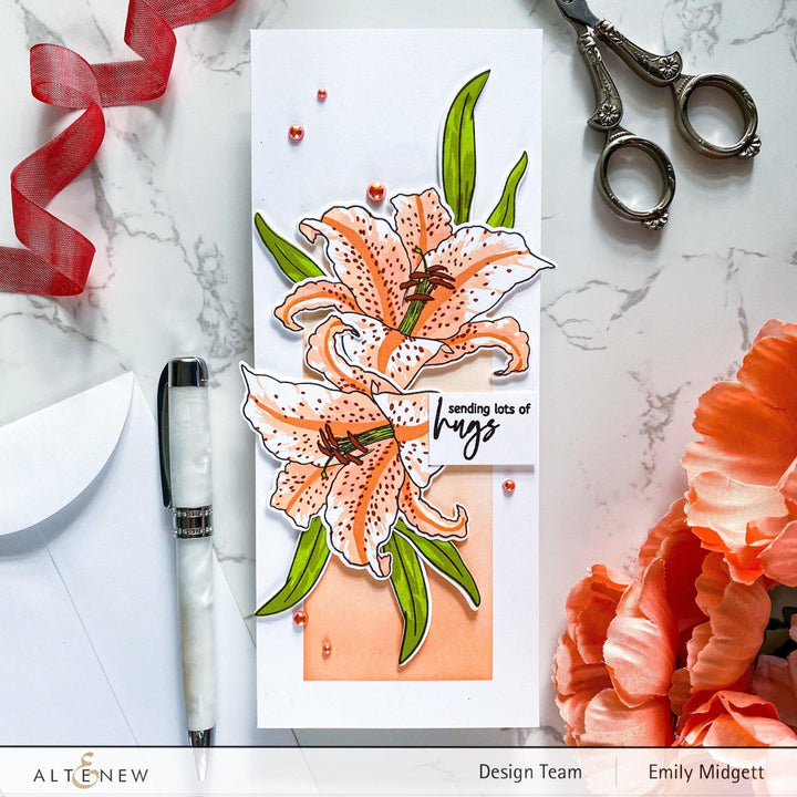 Altenew Build-A-Flower Set Build-A-Flower: Queen of the Lilies Layering Stamp & Die Set