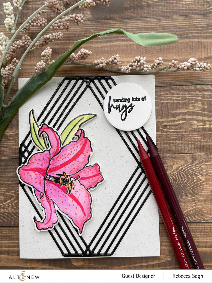 Altenew Build-A-Flower Set Build-A-Flower: Queen of the Lilies Layering Stamp & Die Set