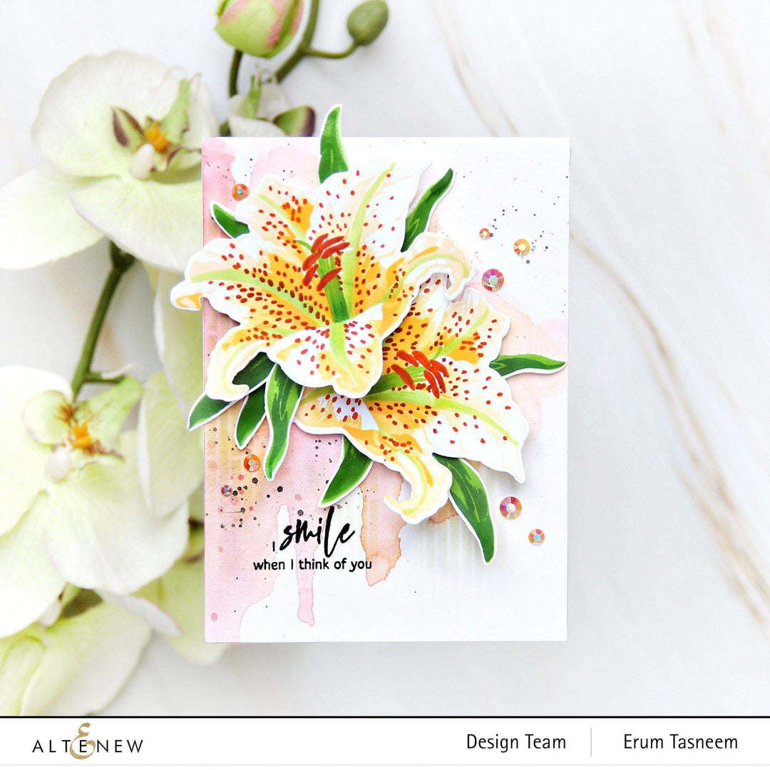Altenew Build-A-Flower Set Build-A-Flower: Queen of the Lilies Layering Stamp & Die Set