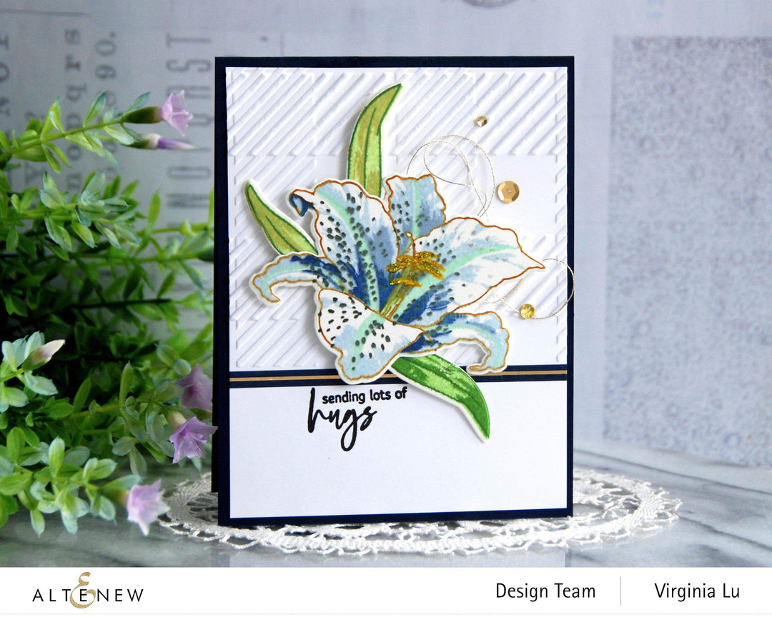 Altenew Build-A-Flower Set Build-A-Flower: Queen of the Lilies Layering Stamp & Die Set