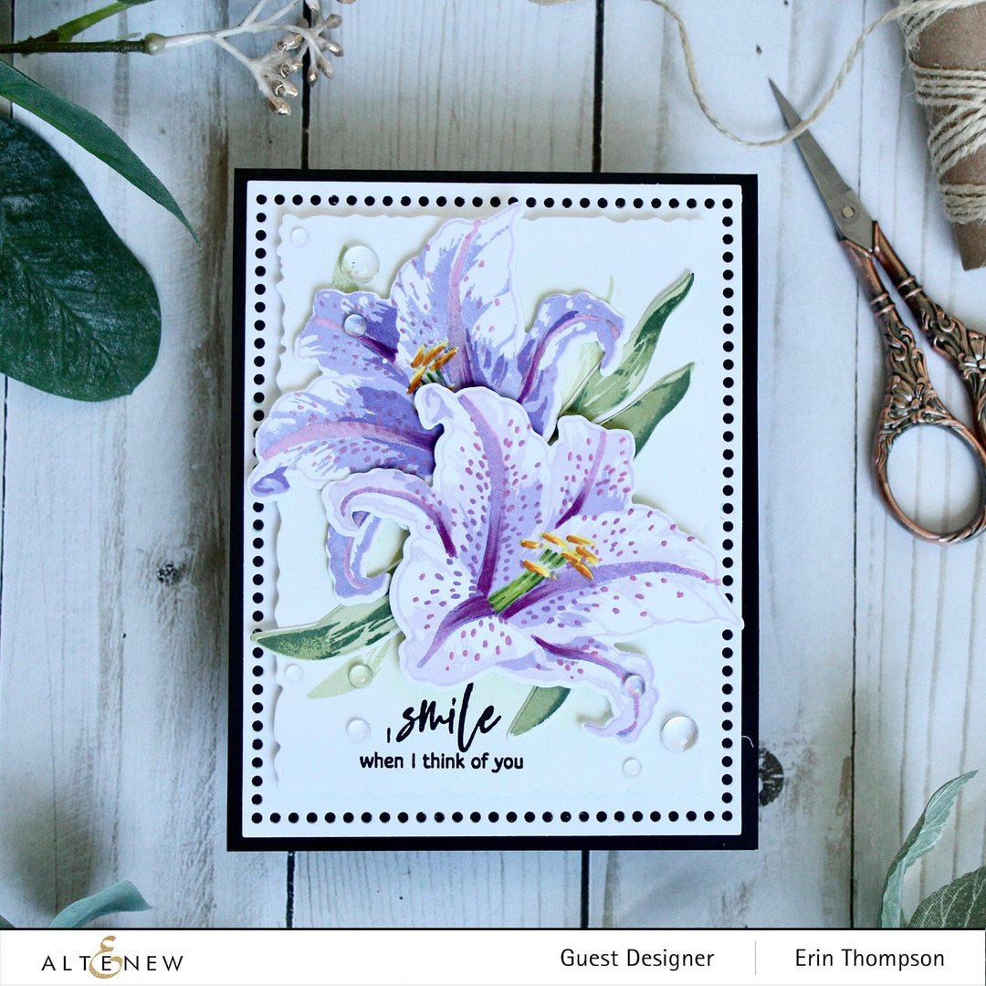 Altenew Build-A-Flower Set Build-A-Flower: Queen of the Lilies Layering Stamp & Die Set