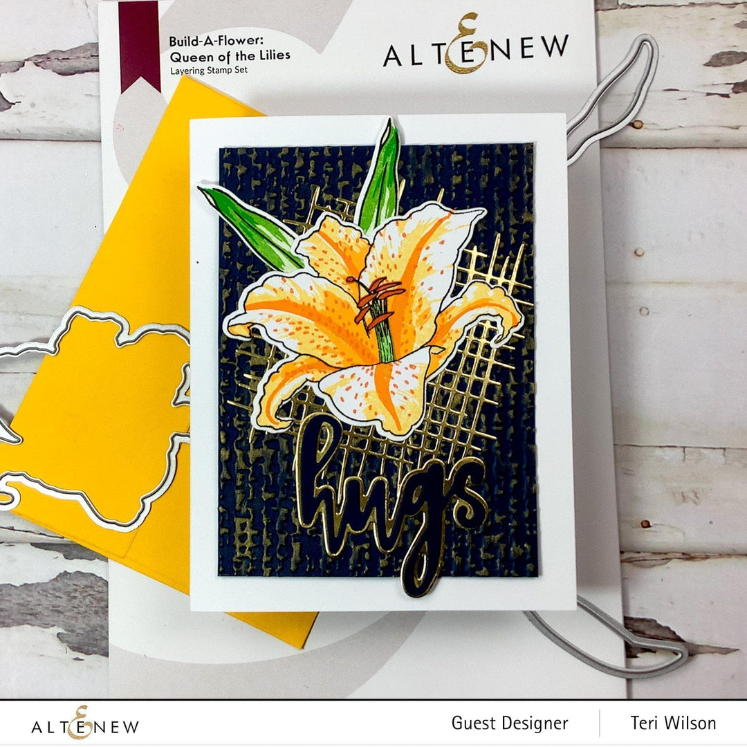 Altenew Build-A-Flower Set Build-A-Flower: Queen of the Lilies Layering Stamp & Die Set