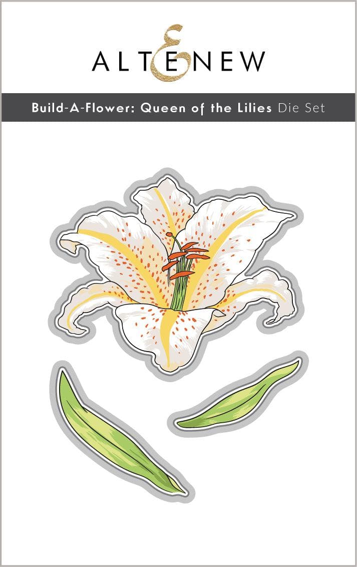 Altenew Build-A-Flower Set Build-A-Flower: Queen of the Lilies Layering Stamp & Die Set