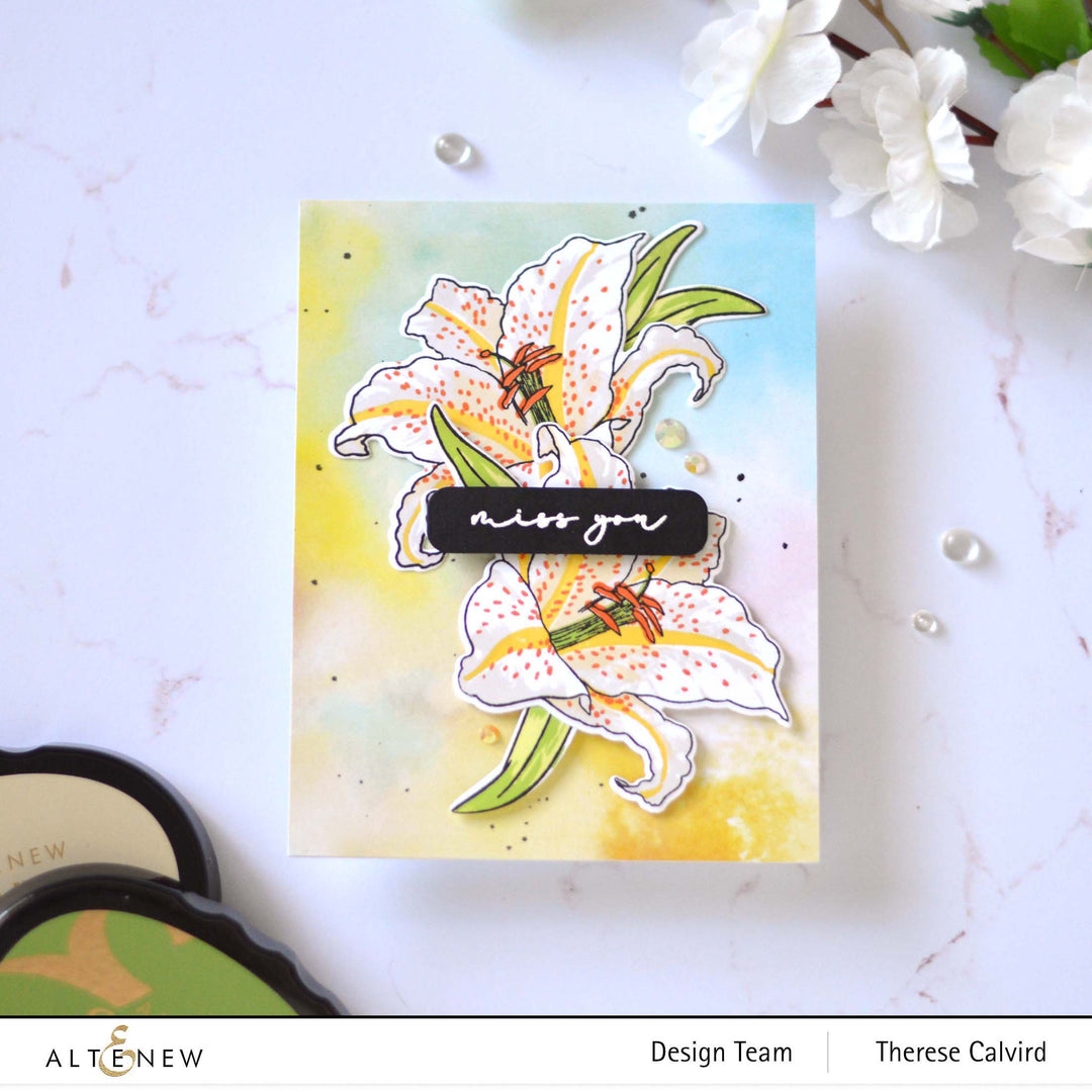 Altenew Build-A-Flower Set Build-A-Flower: Queen of the Lilies Layering Stamp & Die Set