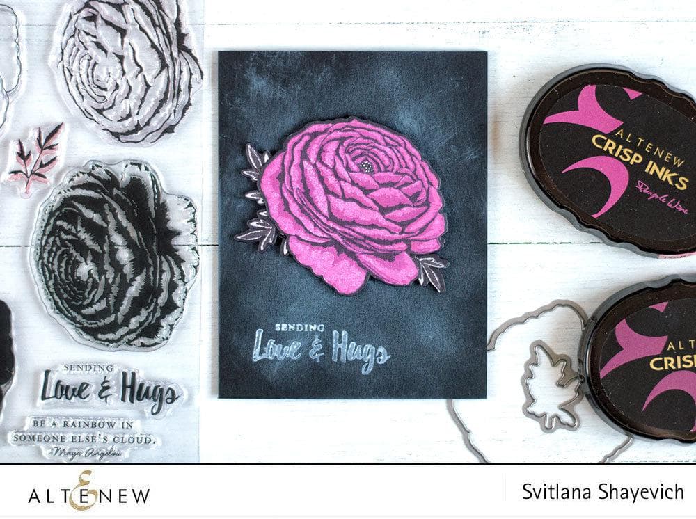 Altenew Build-A-Flower Set Build-A-Flower: Ranunculus Layering Stamp & Die Set