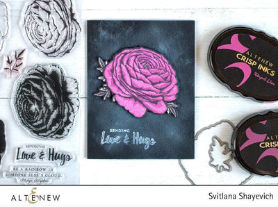 Altenew Build-A-Flower Set Build-A-Flower: Ranunculus Layering Stamp & Die Set