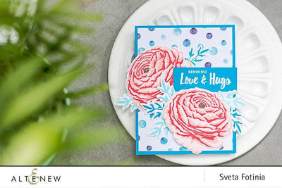 Altenew Build-A-Flower Set Build-A-Flower: Ranunculus Layering Stamp & Die Set