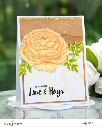 Altenew Build-A-Flower Set Build-A-Flower: Ranunculus Layering Stamp & Die Set