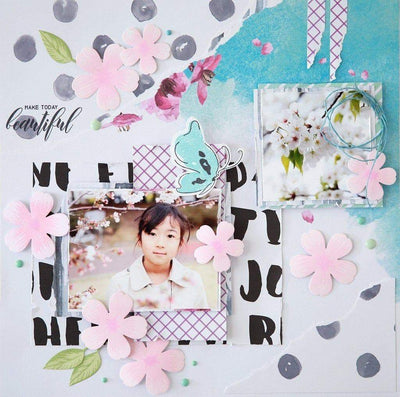 Altenew Build-A-Flower Set Build-A-Flower: Sakura Blossom Layering Stamp & Die Set