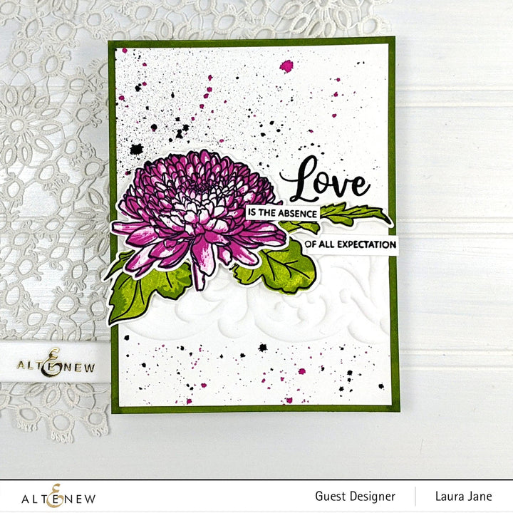 Altenew Build-A-Flower Set Build-A-Flower: Semi-Double Chrysanthemum Layering Stamp & Die Set